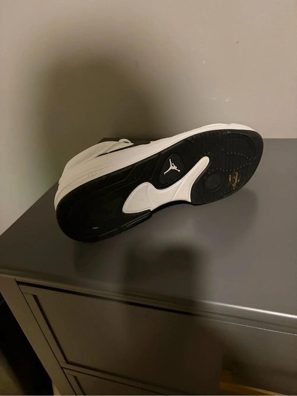 Jordan Low-Top Sneakers in White with Black Swoosh